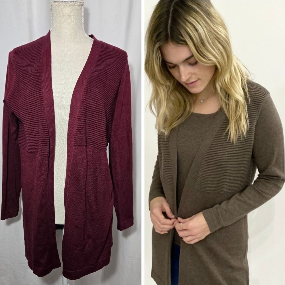 Belford Pima Cotton Open Cardigan Bracelet Sleeves #181314